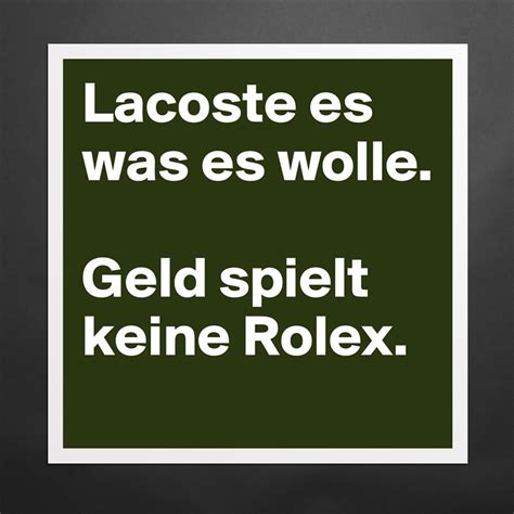 geld spielt keine rolex bedeutung|Geld spielt keine Rolle .